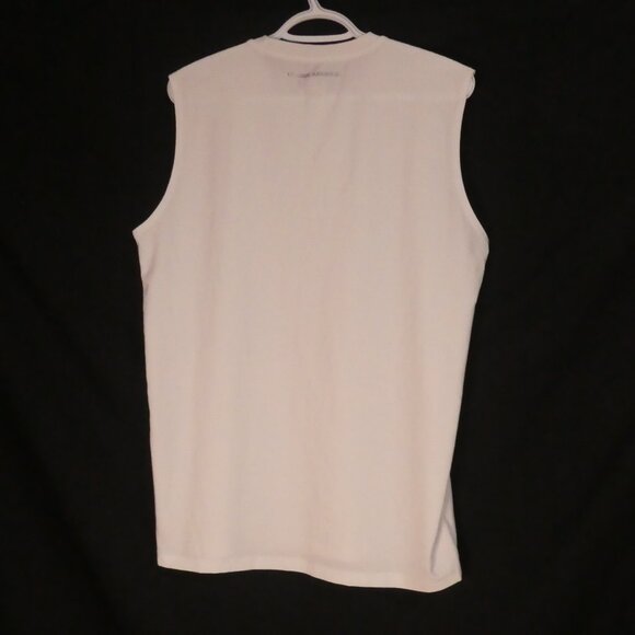 UNDER ARMOUR - Heat Gear | medium | White Tank Top With Silver Print - Picture 2 of 14